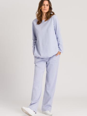 Hanro Longsleeve ' Pure Comfort ' in Blau