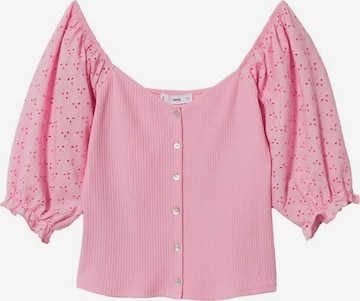 Camicia da donna 'Judi' di MANGO in rosa: frontale