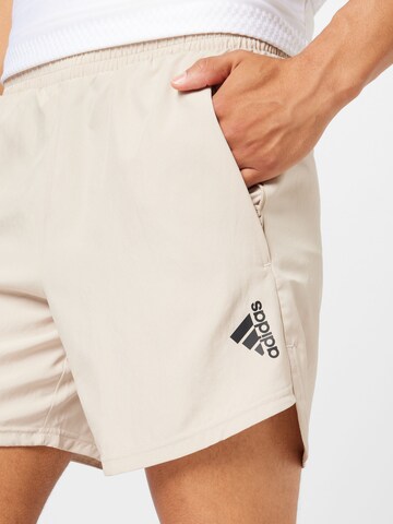 ADIDAS SPORTSWEAR Regular Sportbroek 'Aeroready Designed For Movement' in Beige