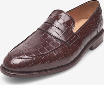 Henry Stevens Classic Flats 'Marshall' in Brown: front
