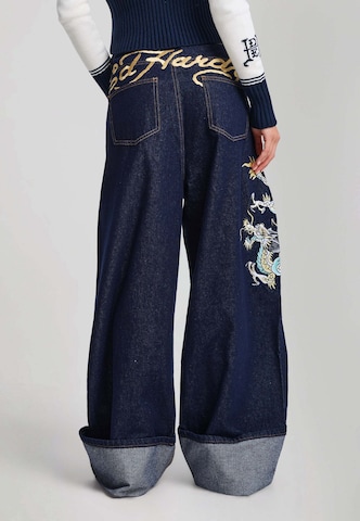Ed Hardy - Loosefit Vaquero en azul