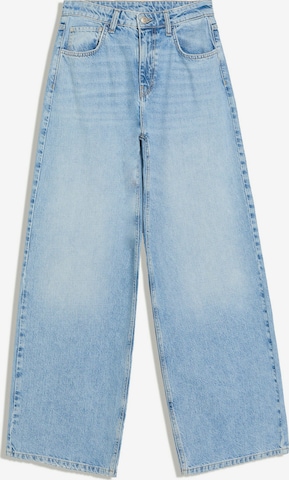 Wide leg Jeans di Bershka in blu: frontale