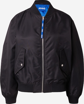 HUGO Blue Prehodna jakna 'Falcia-1' | črna barva: sprednja stran