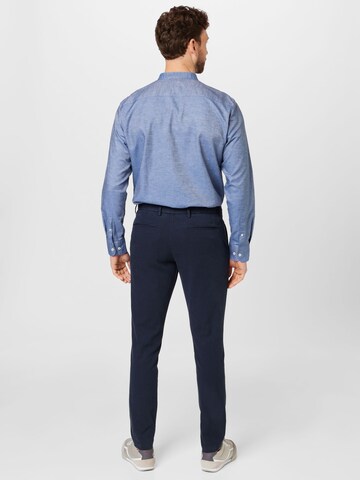 BOSS Slimfit Chino 'Kaito' in Blauw