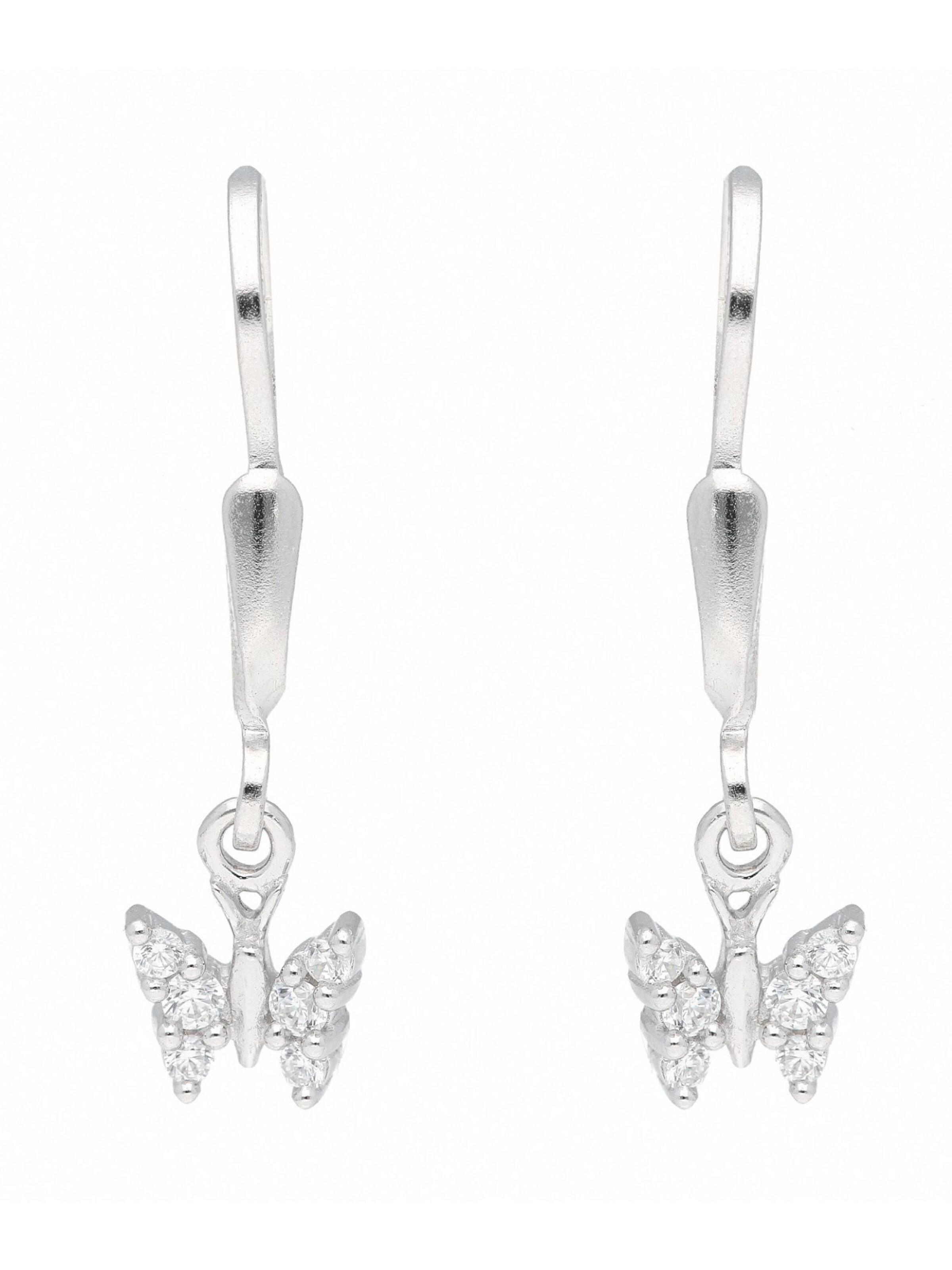 Adelia´s Ohrhänger 'Schmetterling' in Silber: Vorderseite