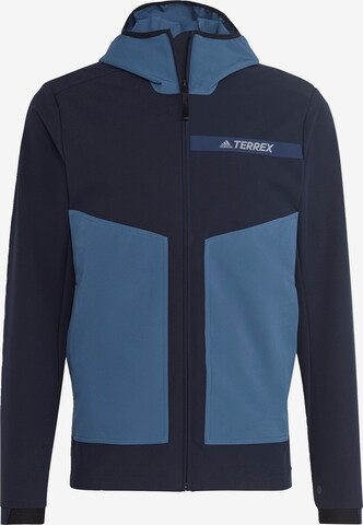 ADIDAS TERREX Outdoorjas in Blauw: voorkant