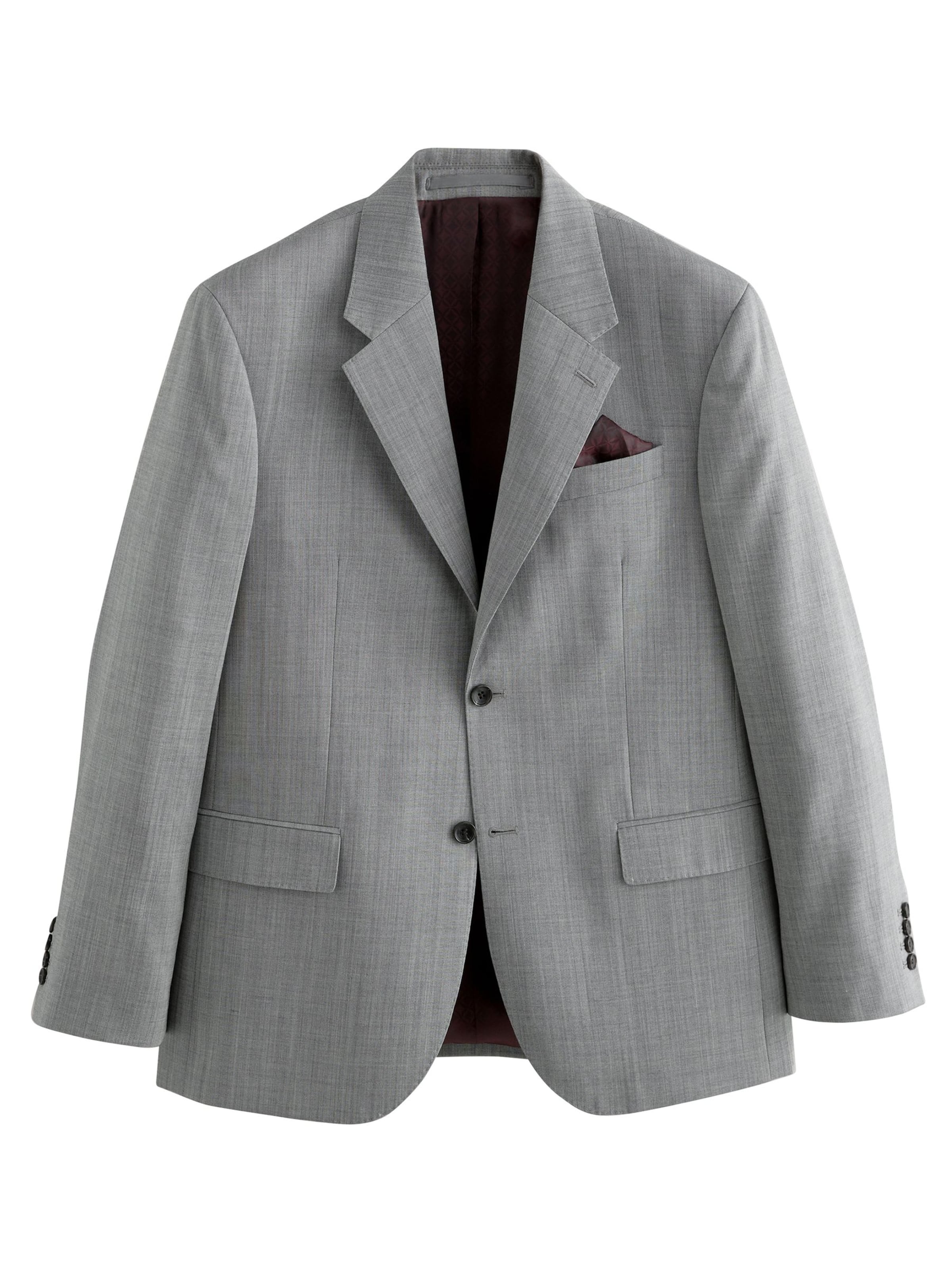 NextRegular Fit Sako 'Nova Fides' - siva boja: prednji dio