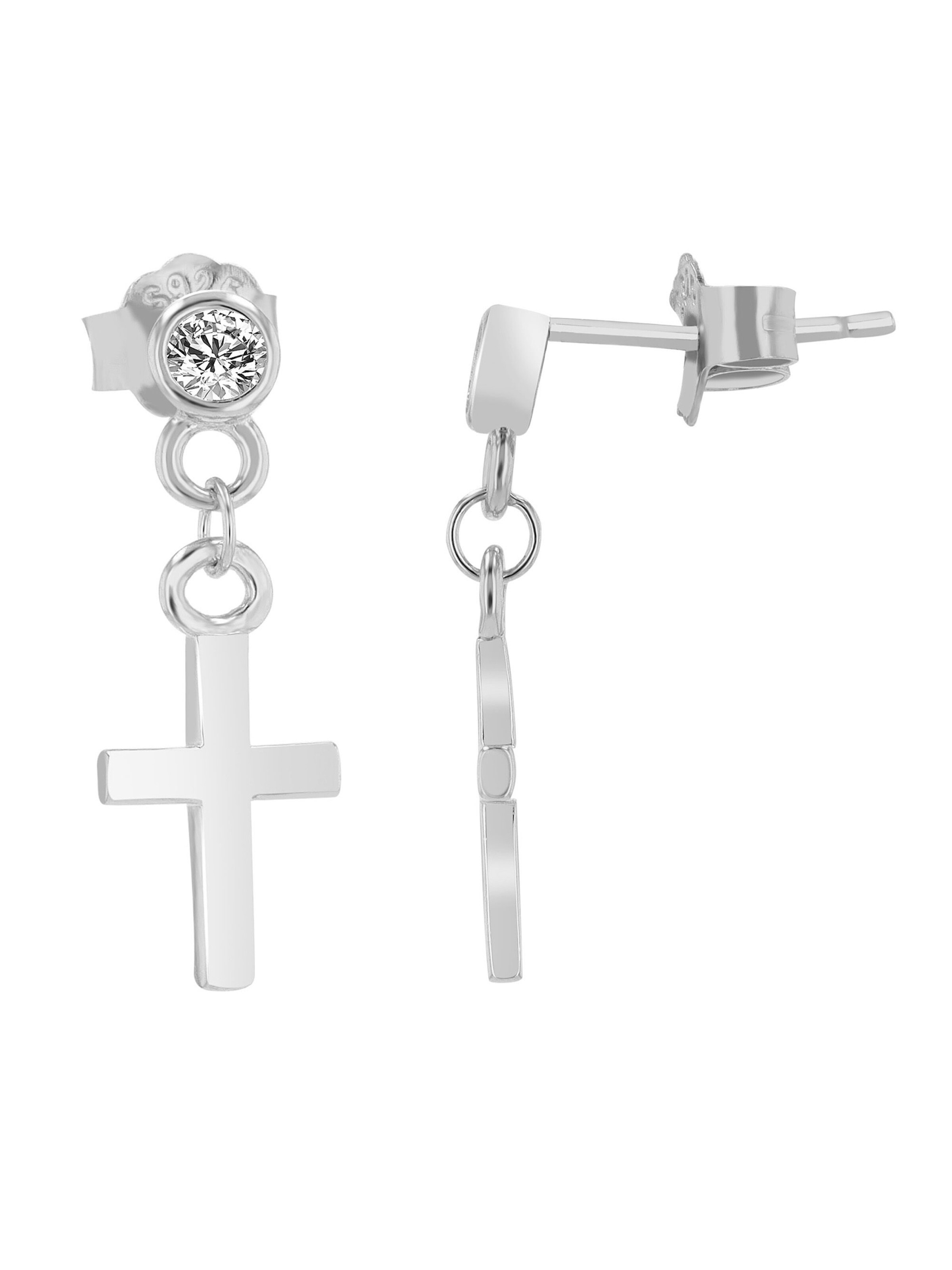 Akzent Earrings 'Christmar, 925 Sterlingsilber, langlebig' in Silver