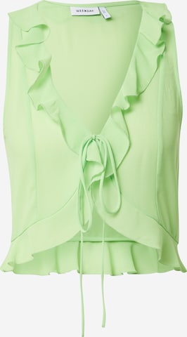WEEKDAY - Blusa 'Luella' en verde: frente