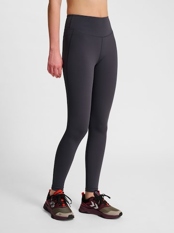 Skinny Pantalon de sport 'Pulse' Hummel en gris : devant
