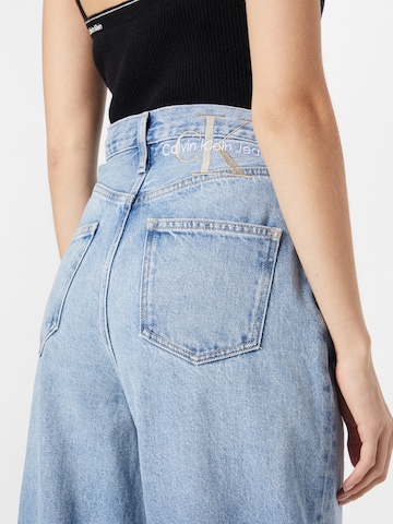 Calvin Klein Jeans Wide Leg Jeans in Blau