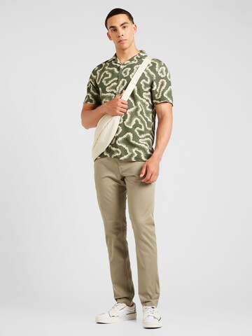 Only & Sons Comfort fit Button Up Shirt 'ONSNOY' in Green