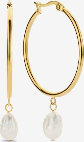 Orecchini 'ÉLISE PEARL' di Kamiko in oro: frontale