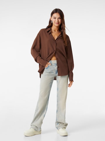 Bershka Bluse i brun