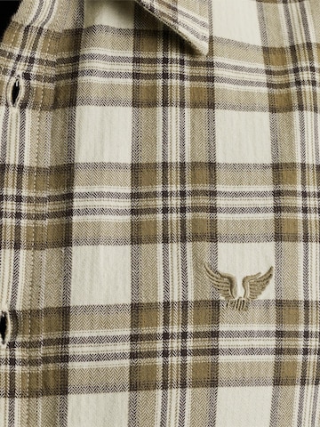 PME Legend Regular Fit Skjorte 'Shirt with check pattern' i beige