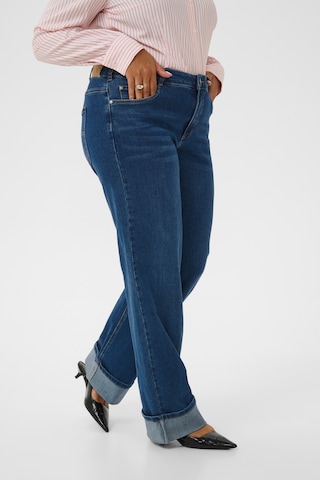 Wide Leg Jean 'Andrya ' KAFFE CURVE en bleu