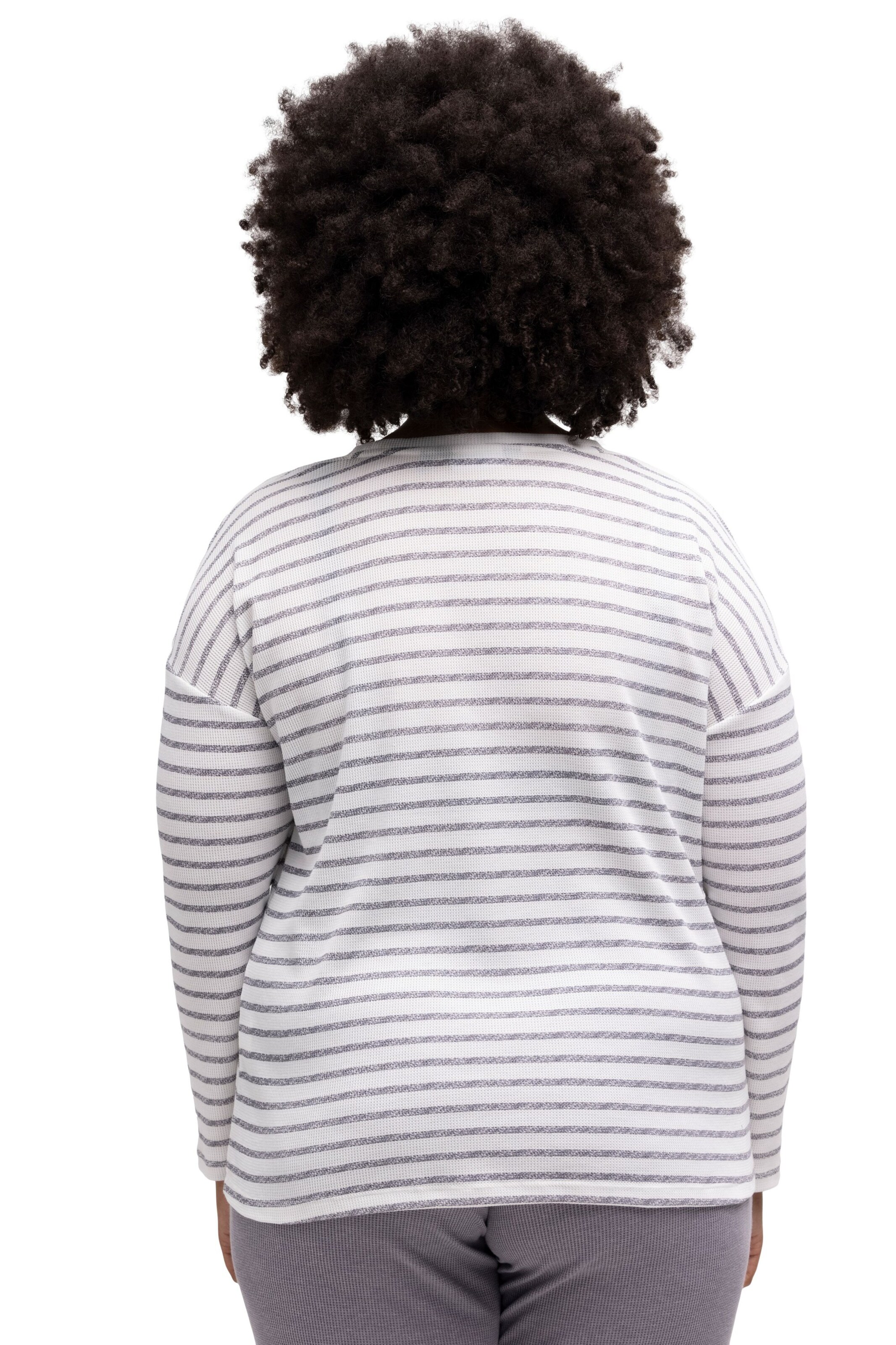 Ulla Popken Sweatshirt in Grau