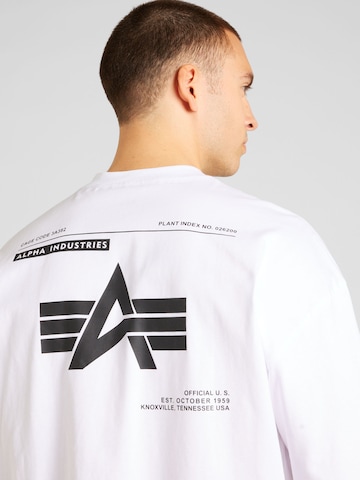 ALPHA INDUSTRIES Тениска в бяло