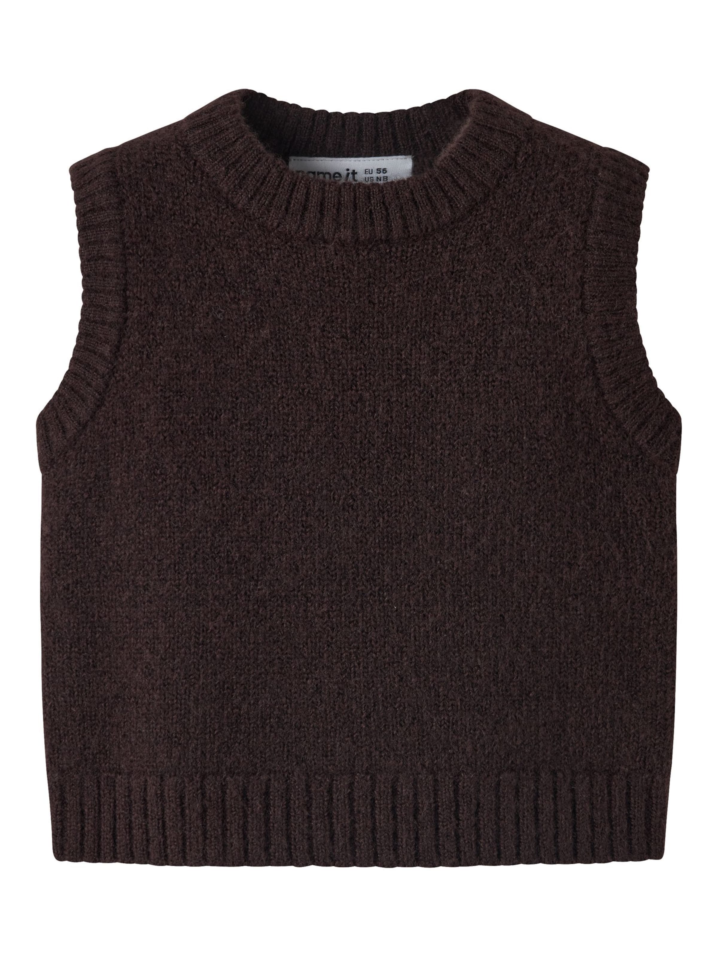 Gilet NAME IT en marron : devant