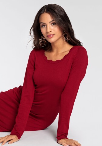 LAURA SCOTT Knitted dress in Red