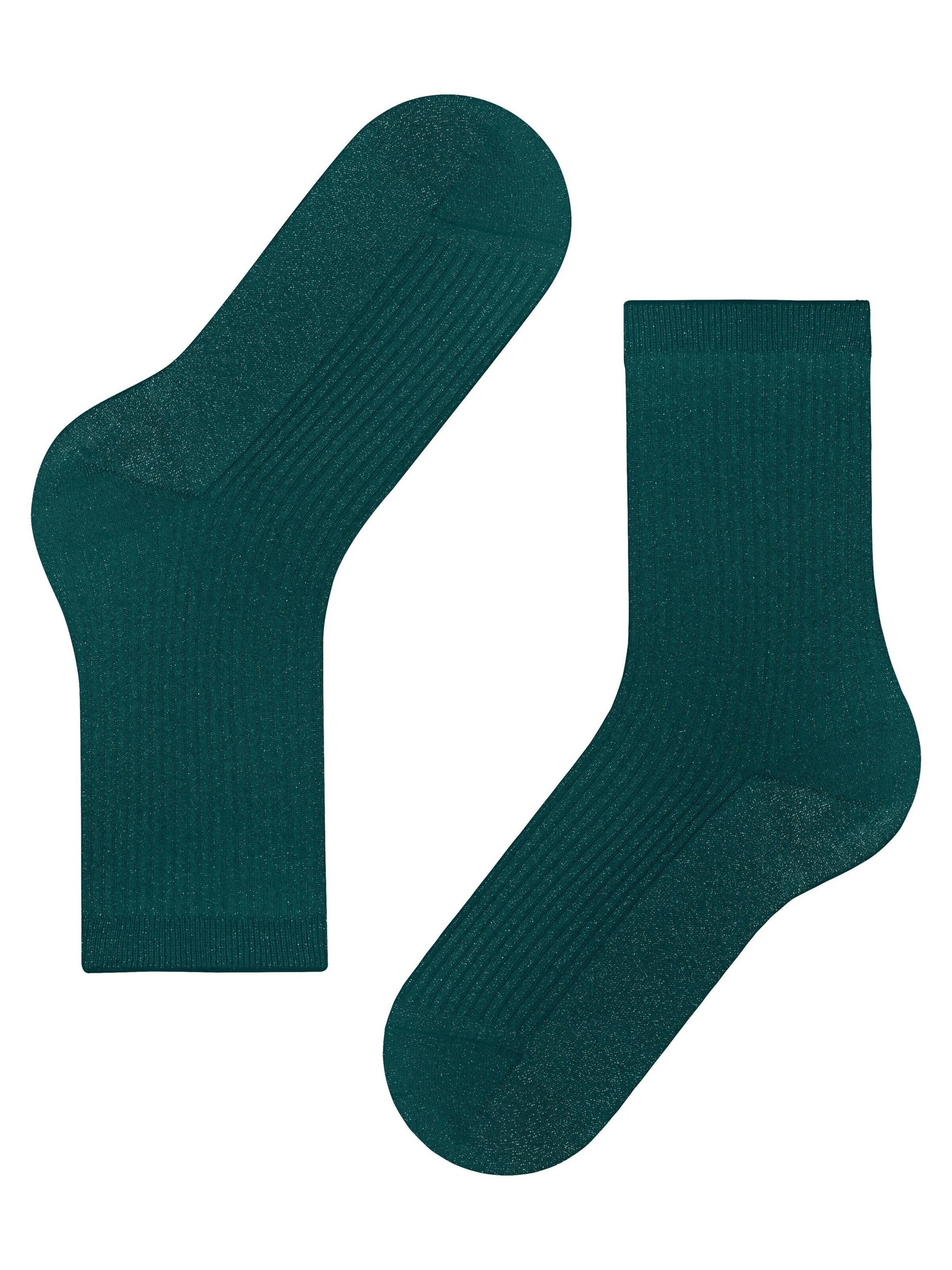 FALKE Socken 'Shiny Rib'‌‌‌‌‌‌ in Grün