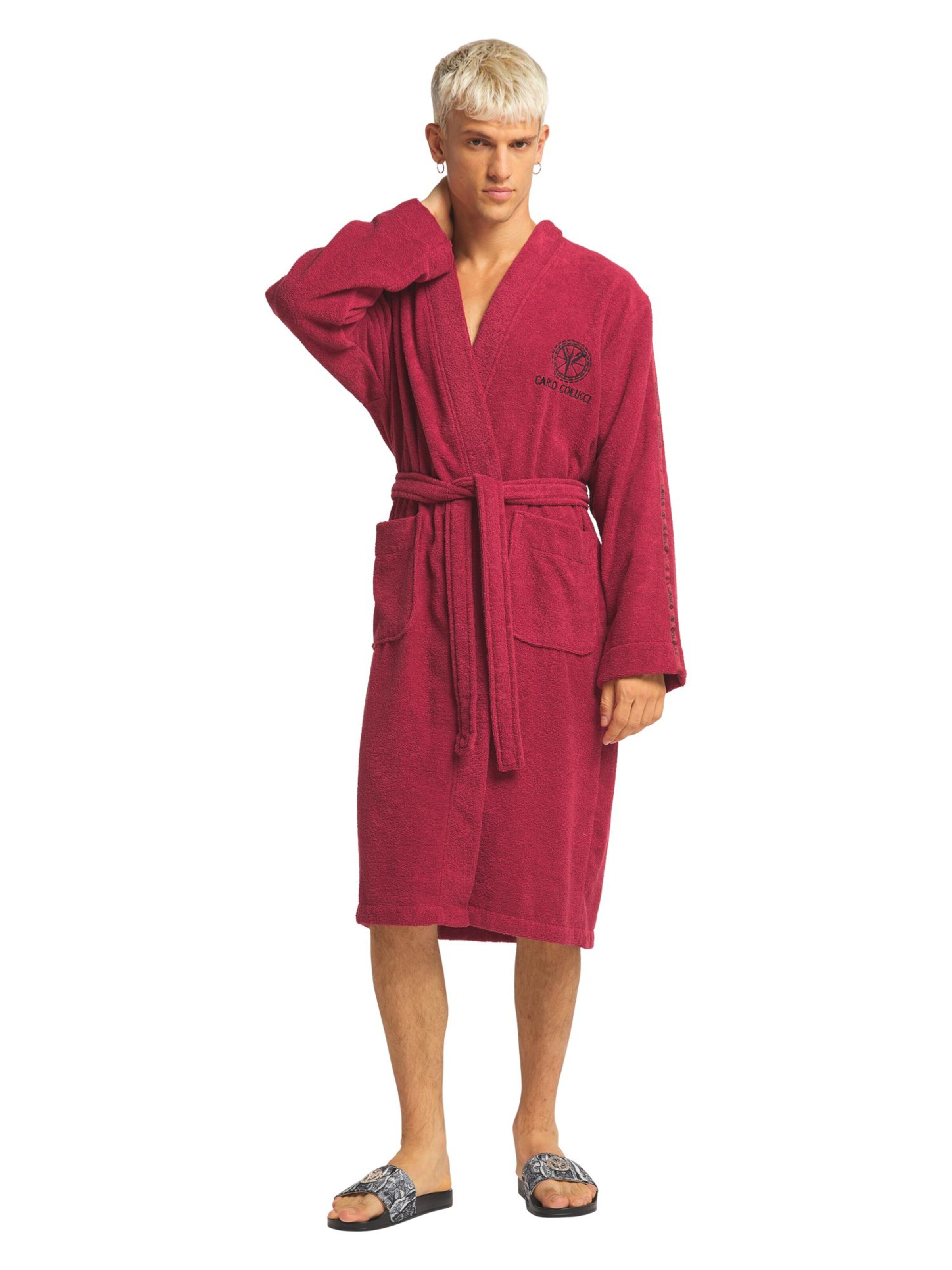 Carlo Colucci Badjas kort in Rood