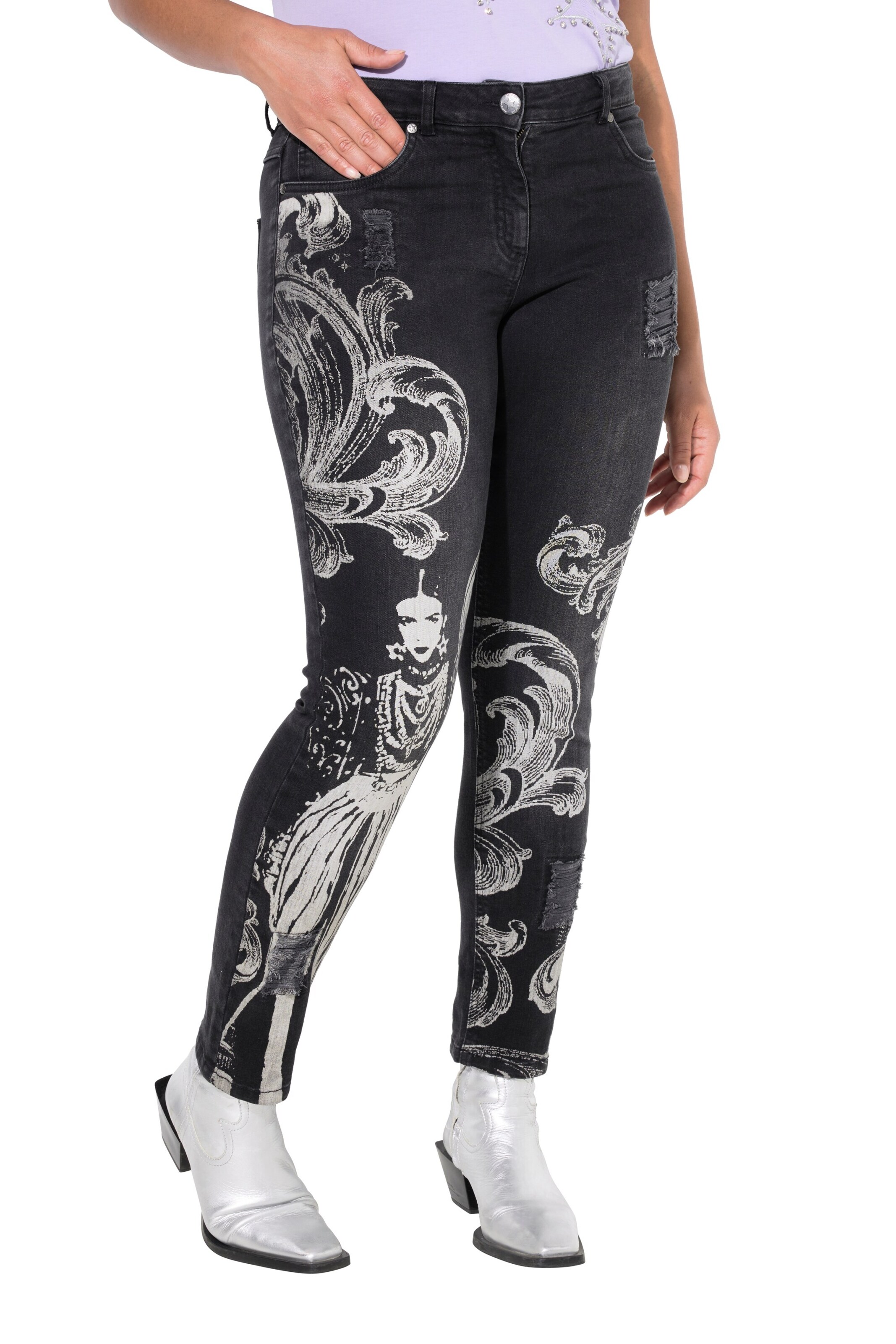 Angel of Style Slim fit Jeans in Black