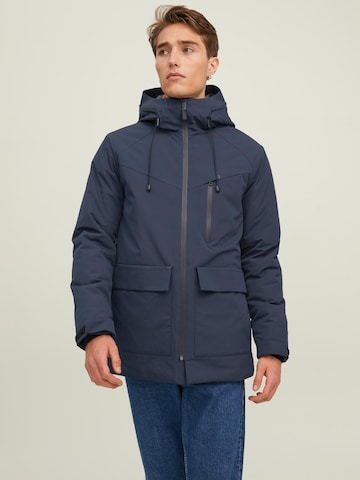 JACK & JONES Parka zimowa 'KAISER' w kolorze niebieski: przód