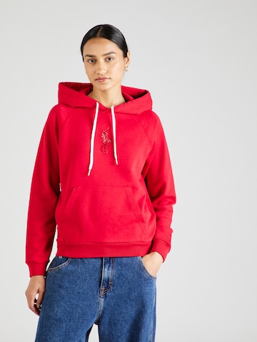 Sweat-shirt Polo Ralph Lauren en rouge : devant