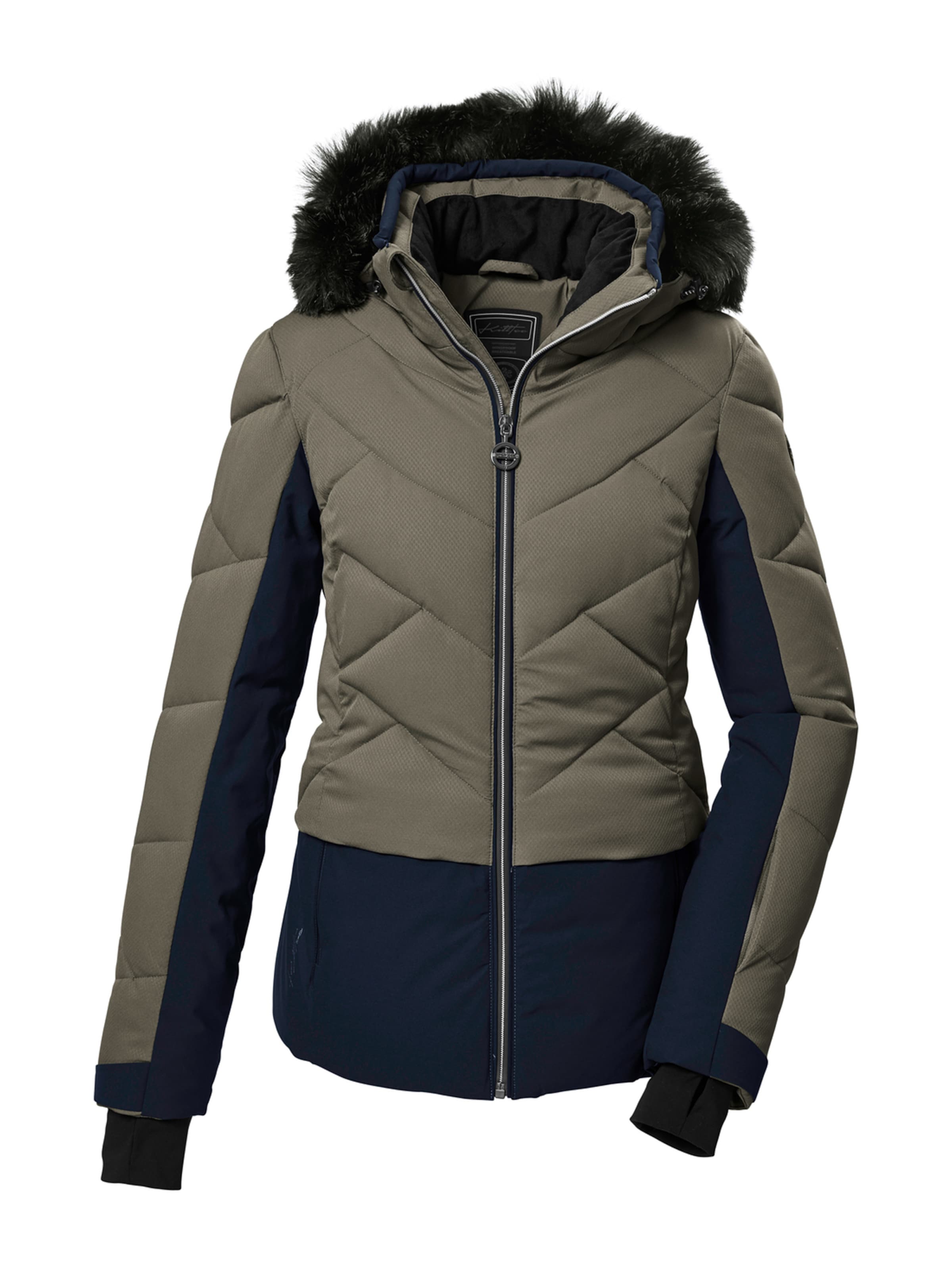 KILLTEC Αθλητικό μπουφάν 'KSW 102' σε μπεζ: μπροστά