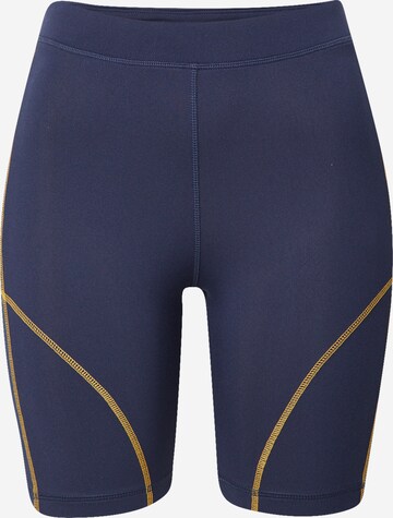 Reebok Skinny Sportbroek in Blauw: voorkant