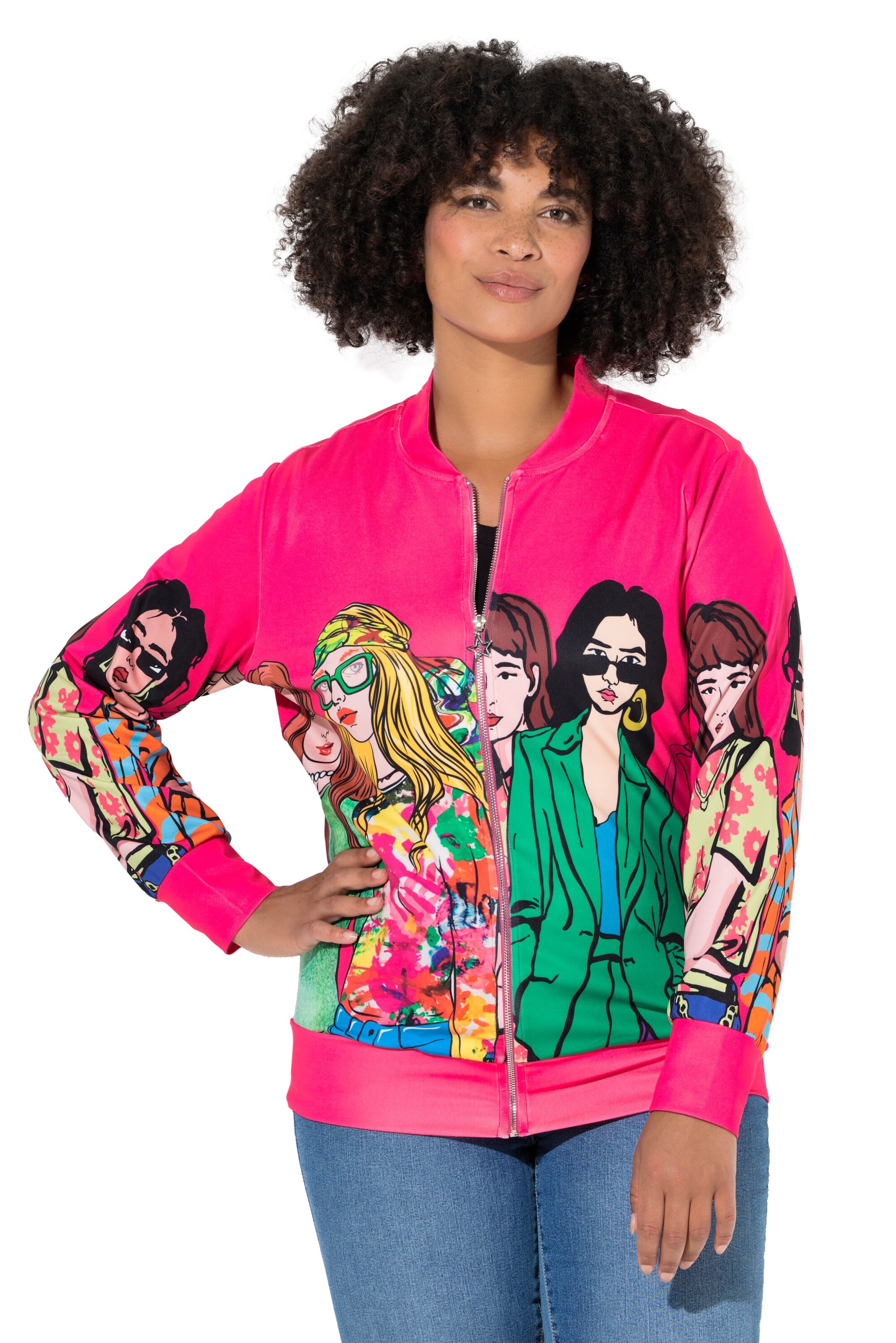 Angel of Style Between-season jacket in Pink: front