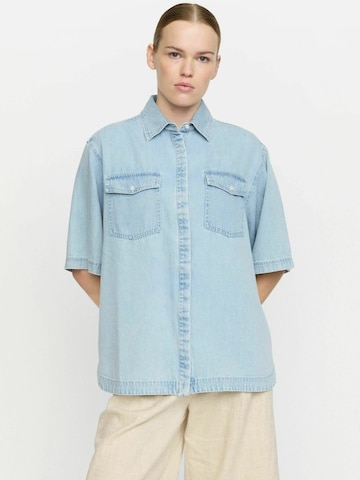 Soft Rebels Shirt 'Riviera' in Blauw: voorkant