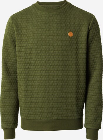 INDICODE JEANS - Sweatshirt 'Dash' em verde: frente