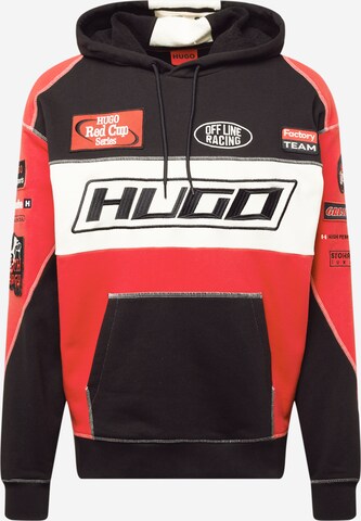 HUGO - Sudadera 'Dussels' en rojo: frente