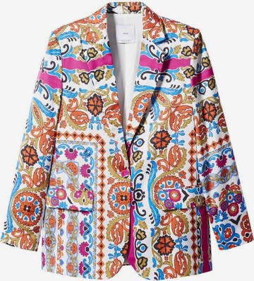 MANGO Blazer 'Berries' in Mixed colors: front