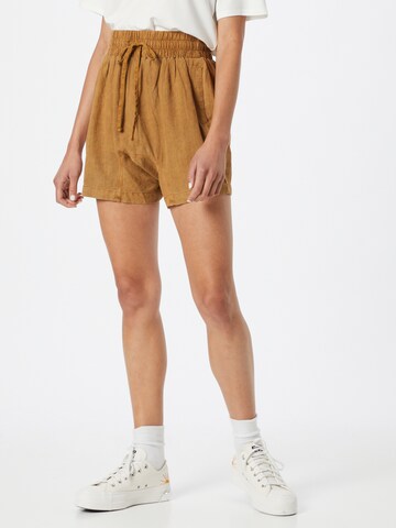 Free People Loose fit Trousers in Brown: front