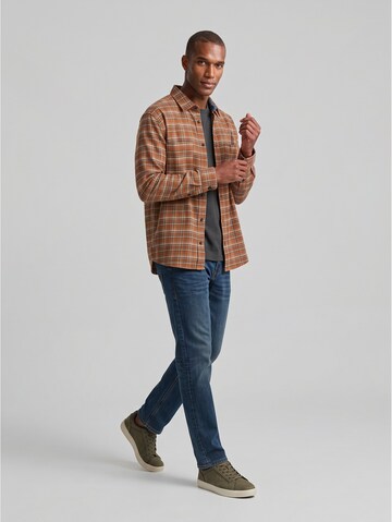 TOM TAILOR - Regular Fit Camisa em castanho