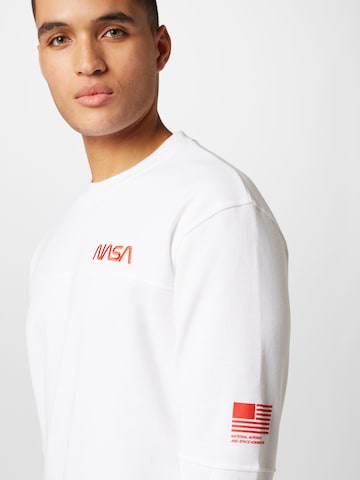 JACK & JONES Μπλούζα φούτερ 'NASA' σε λευκό