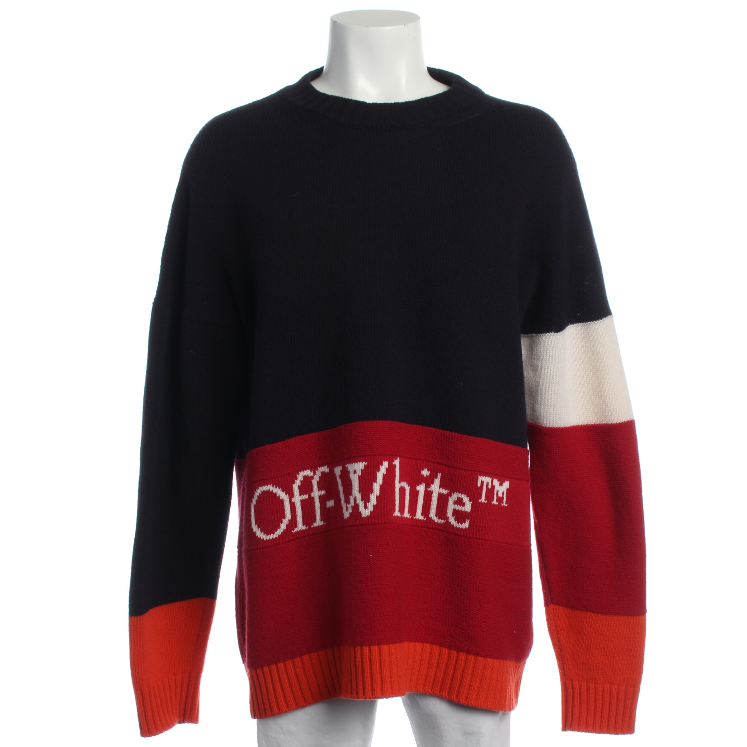 Off-White Pullover / Strickjacke L in Mischfarben: Vorderseite