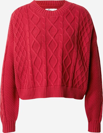raudona HOLLISTER Megztinis: priekis
