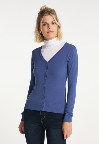usha BLUE LABEL Knit Cardigan in Blue: front