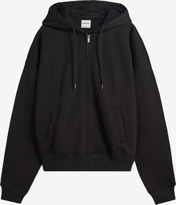 Bershka Zip-Up Hoodie in Black ABOUT YOU - Main Image