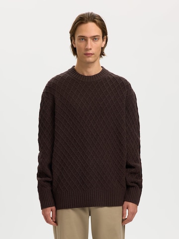 SELECTED - Jersey en marrón: frente