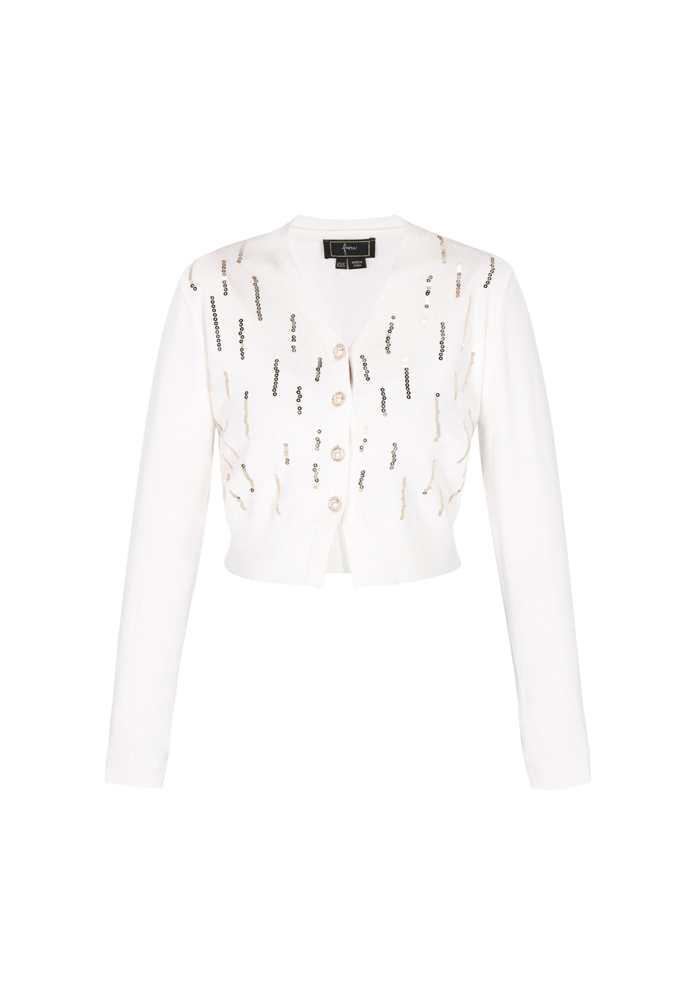 faina Cárdigan en offwhite, Vista del producto