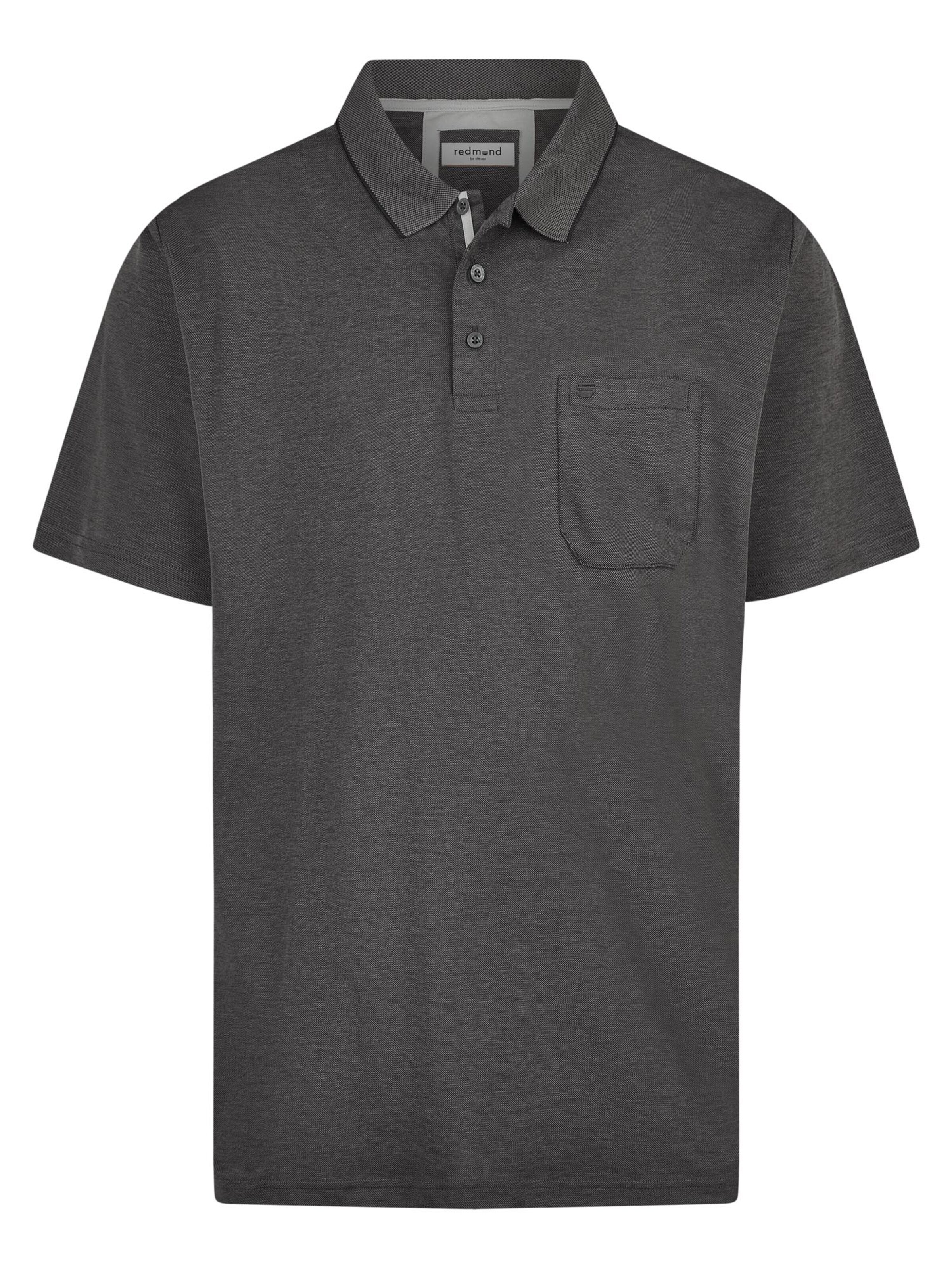 redmond Shirt 'Basic'‌‌‌‌‌ in Grau: Vorderseite