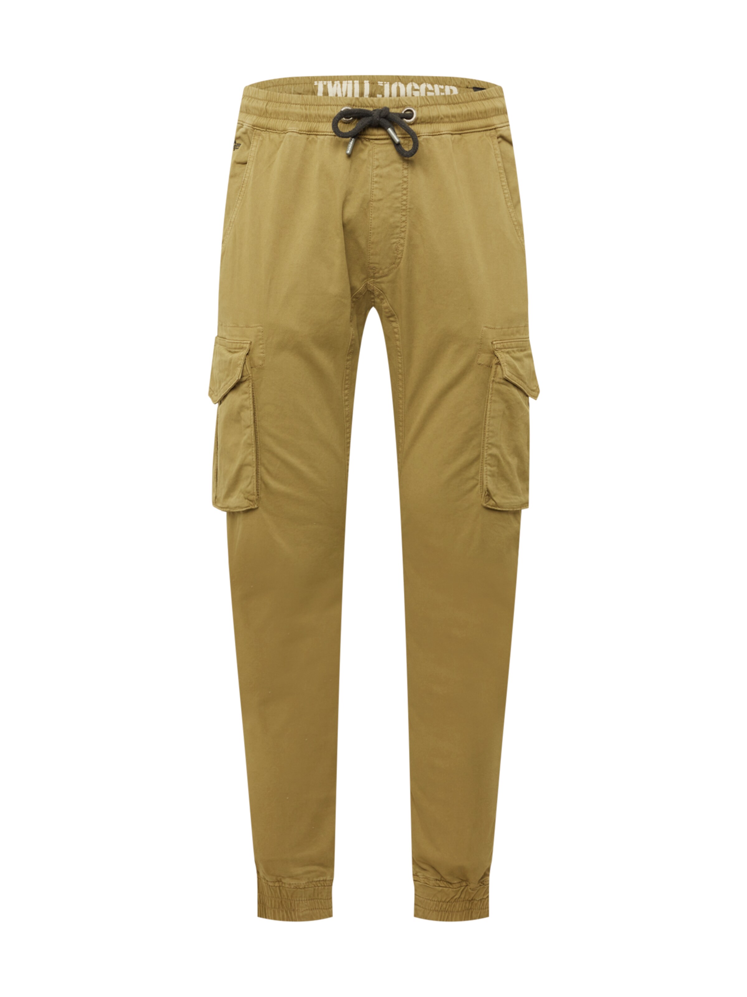 Pantalon cargo ALPHA INDUSTRIES en vert : devant