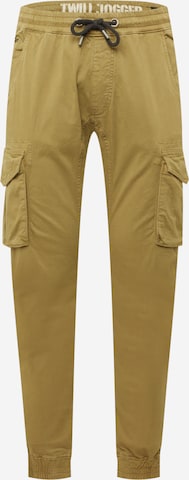 ALPHA INDUSTRIES Tapered Cargo trousers in Brown: front