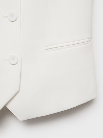 MANGO Suit vest 'Iguana' in White