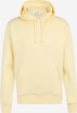 Nike Sportswear - Sweatshirt 'Club Fleece' em amarelo: frente